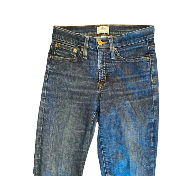 J. Crew Trademark 9” High Rise Toothpick Blue Jeans Size 26 - Picture 6 of 10
